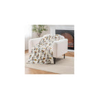 Peanuts® VelvetLoft® Cute Character Snoopy Plush Throw Blanket,Peanuts Poses and Paws Grey,Throw 55 in x 70 in (Official Peanuts® Product)