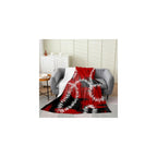 Leopard Cheetah Print Flannel Fleece Blanket 40" x50 Plush