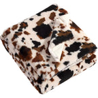 Reversible Faux Fur Throw Blanket for Couch or Bed, 50 x 70