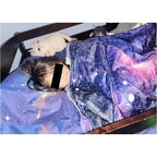 Cute Cat Flannel Fleece Bed Blanket Throw Blanket Lightweight Cozy Plush Blanket for Bedroom Living Rooms Sofa Couch 80"x60"